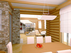 "Парус" Вид из столовой  в гостиную