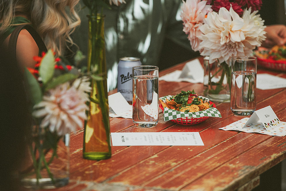 Wedding Table Set up