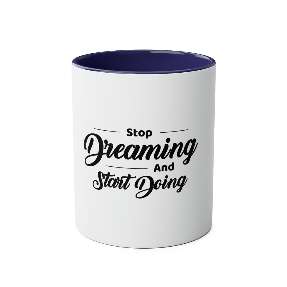 Thumbnail: Start Doing Two-Tone Coffee Mugs, 11oz