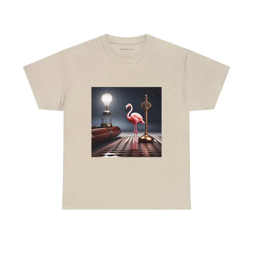 Thumbnail: Flamingo Love Unisex Heavy Cotton Tee