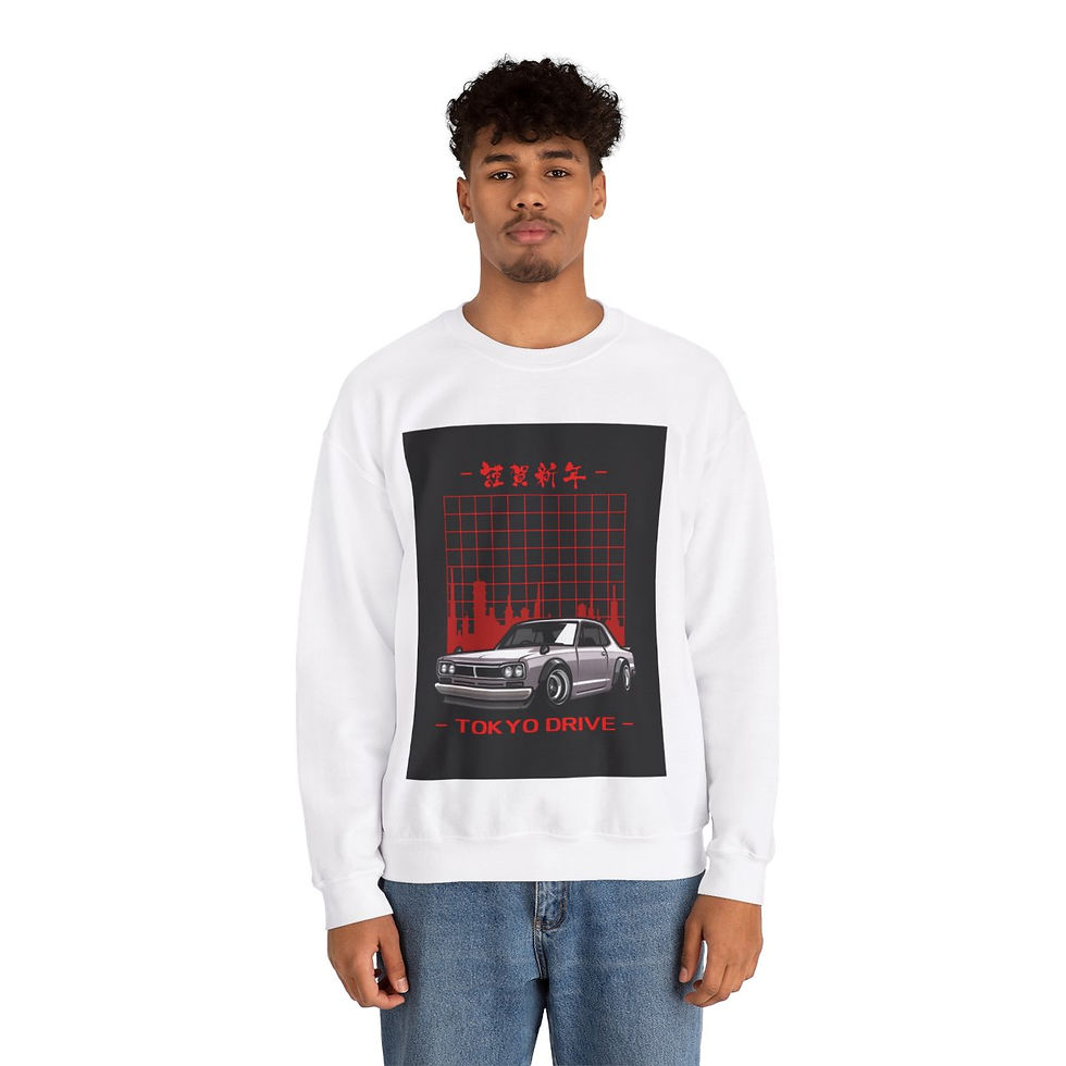 Thumbnail: Tokyo Drive Unisex Heavy Blend™ Crewneck Sweatshirt