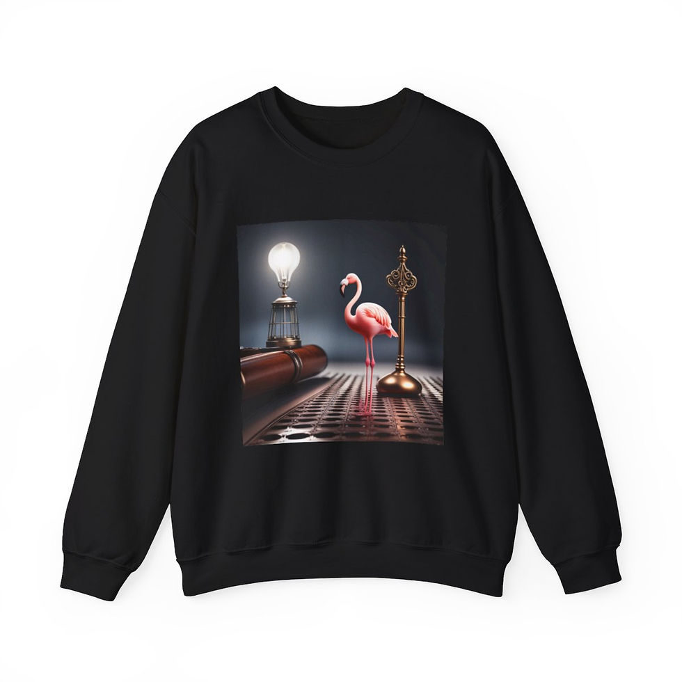 Thumbnail: Flamingo Love Unisex Heavy Blend™ Crewneck Sweatshirt