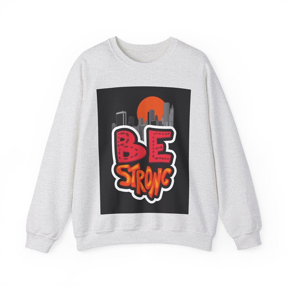 Thumbnail: Be Strong Unisex Heavy Blend™ Crewneck Sweatshirt