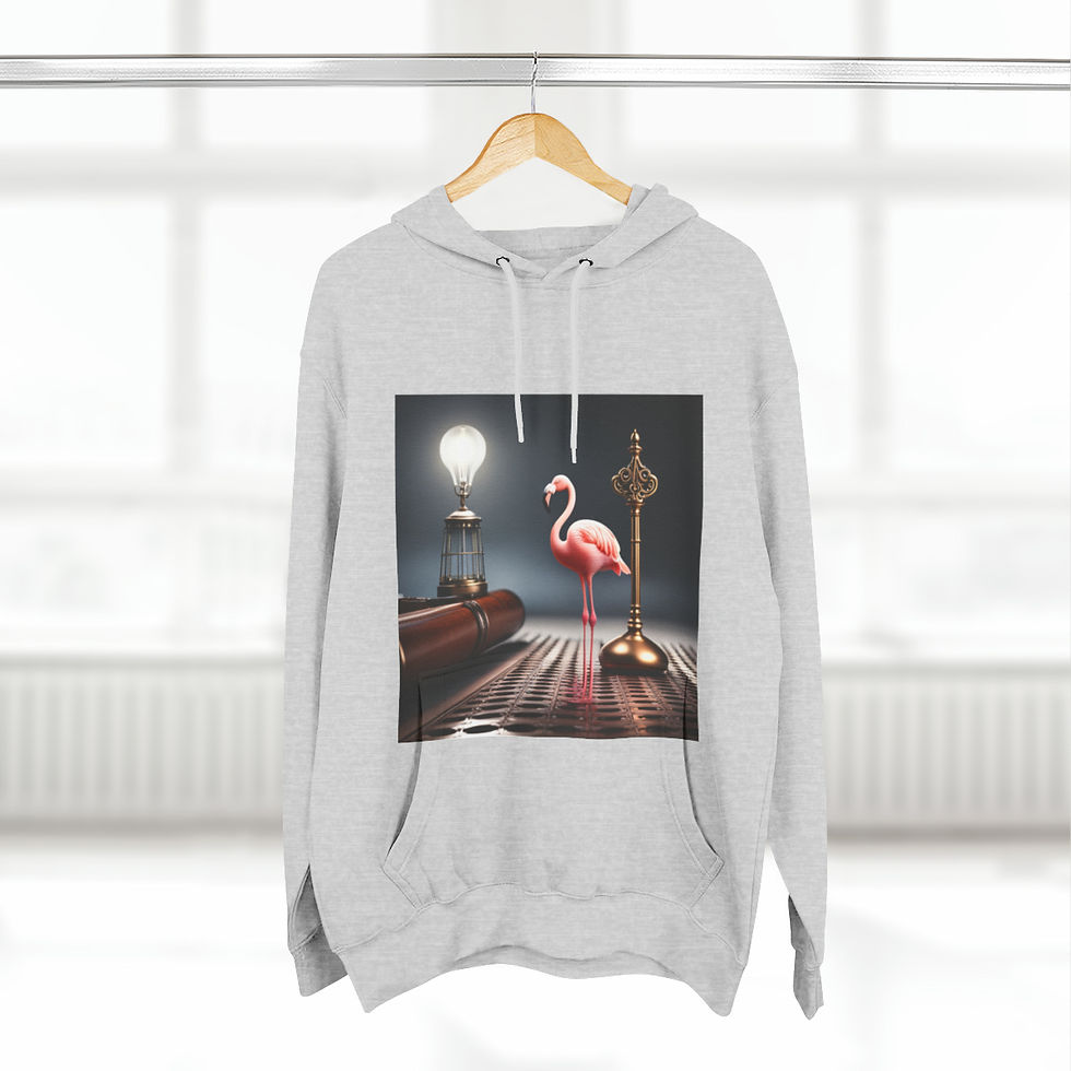 Thumbnail: Flamingo Love Three panel hoodie