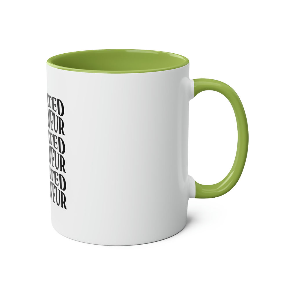 Thumbnail: Motivated Mumpreneur Two-Tone Coffee Mugs, 11oz