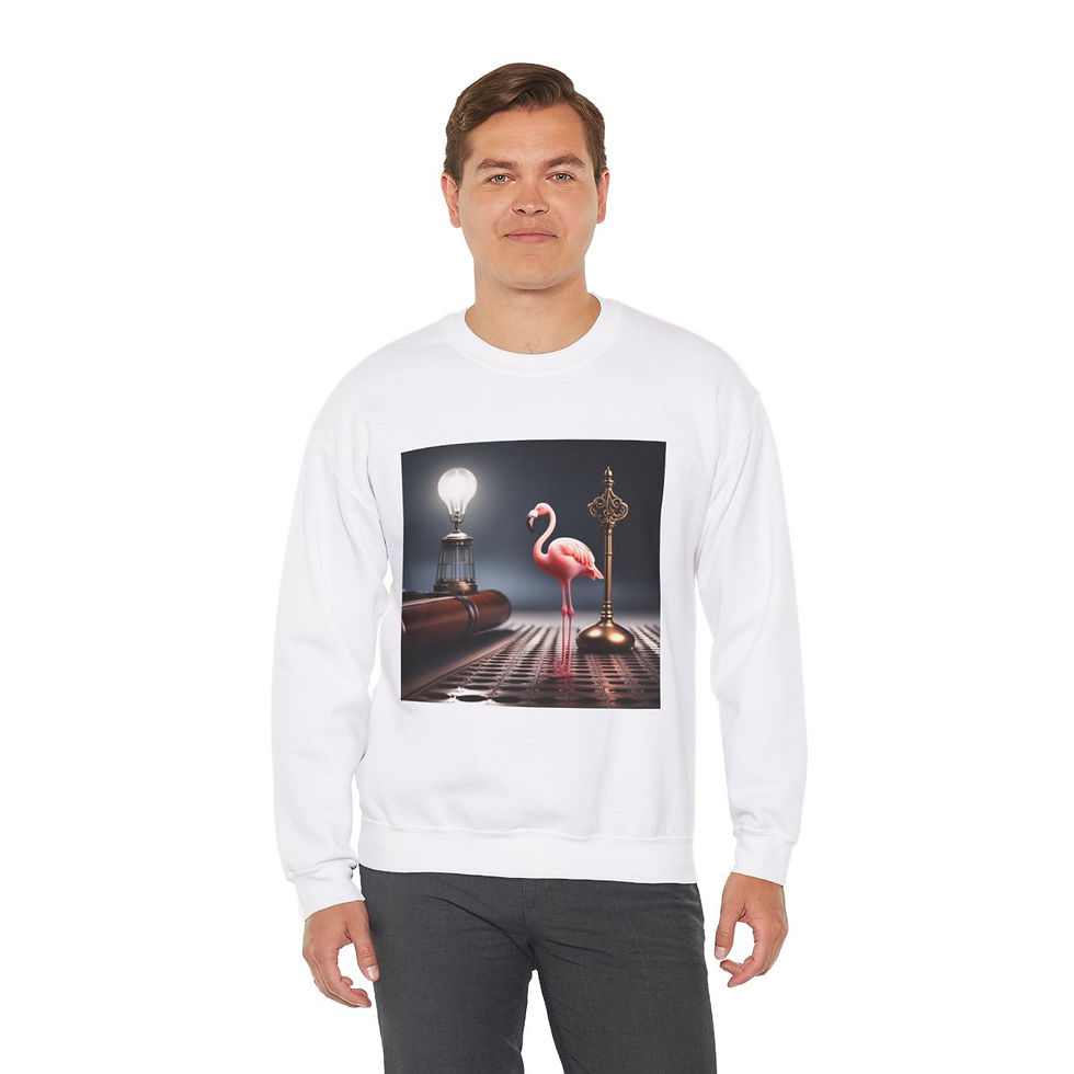 Thumbnail: Flamingo Love Unisex Heavy Blend™ Crewneck Sweatshirt