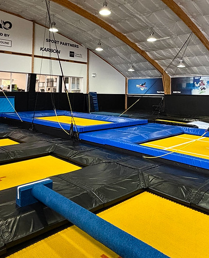 Indoor trampoline park at NSTC Acro