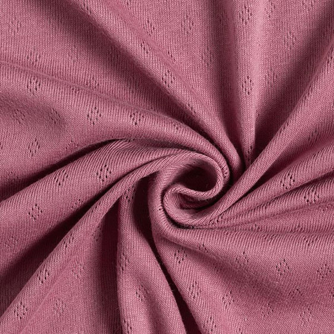 J6 - Jersey - Feinstrick Lochmuster – Pastellviolett