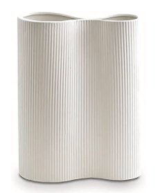 Luxe Infinity White Vase