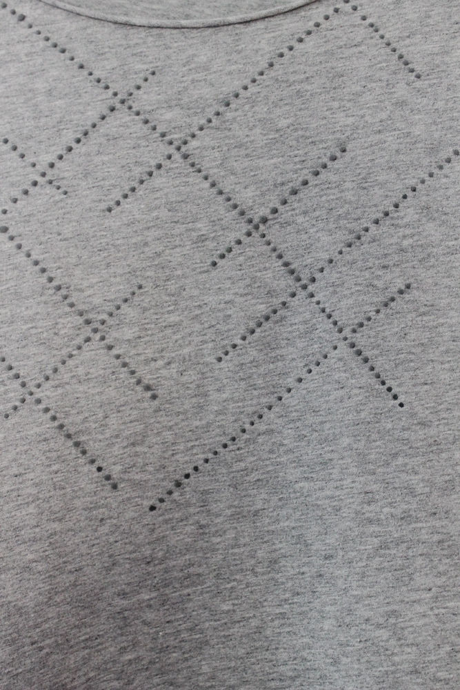 Thumbnail: Grey shirt with puffed dots print