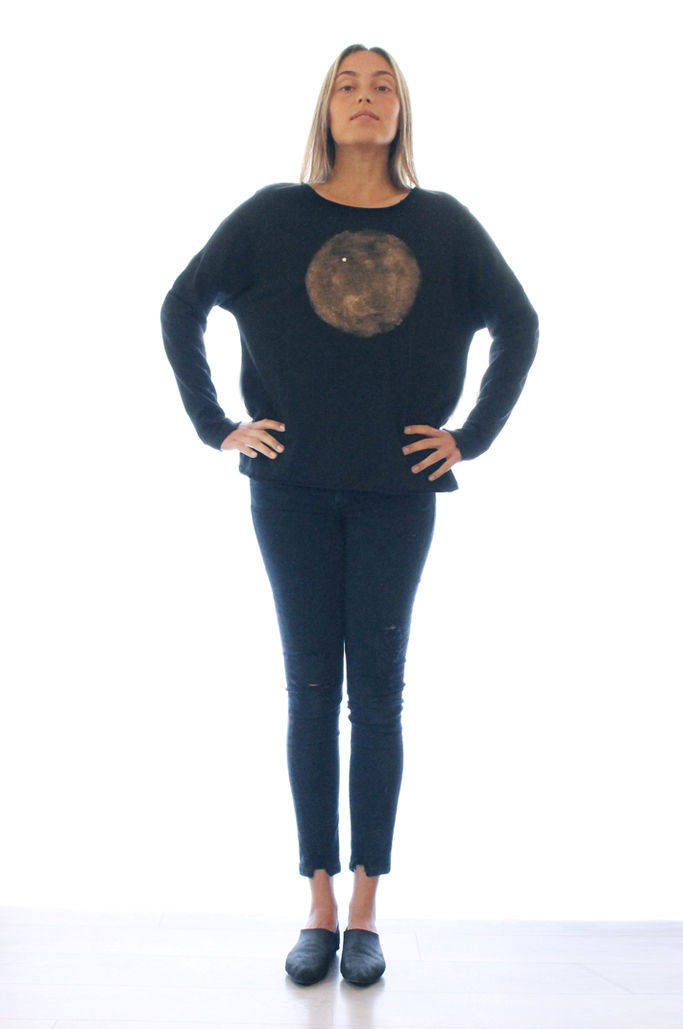 Thumbnail: Black moon Grey color sweatshirt