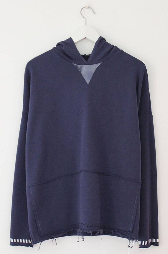 Thumbnail: Blue hoodie with bird print
