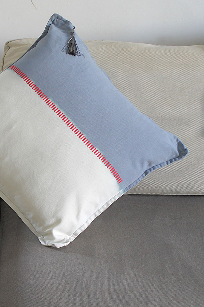 Thumbnail: Hand-Dyed Blue Cushion cover