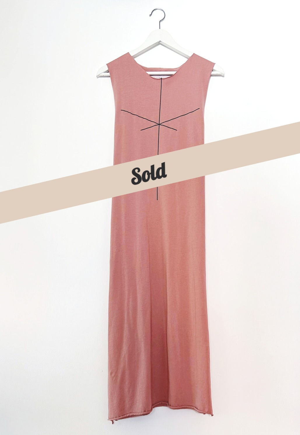 Stripe Pink maxi dress