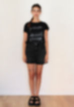 Abstract printed Black summer T-shirt