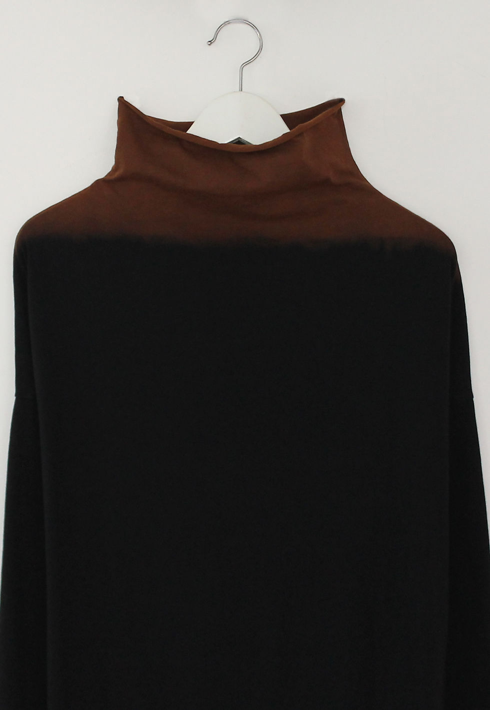 Thumbnail: Black Ombre turtleneck maxi dress