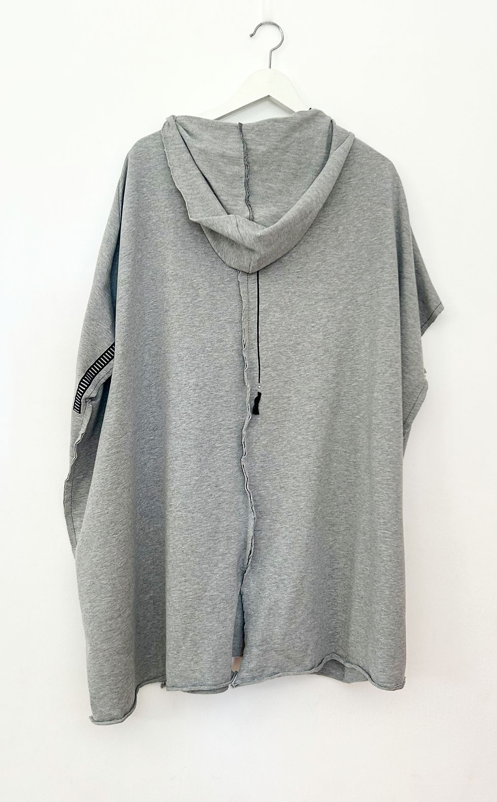 Thumbnail: Grey Sleeveless open hoodie