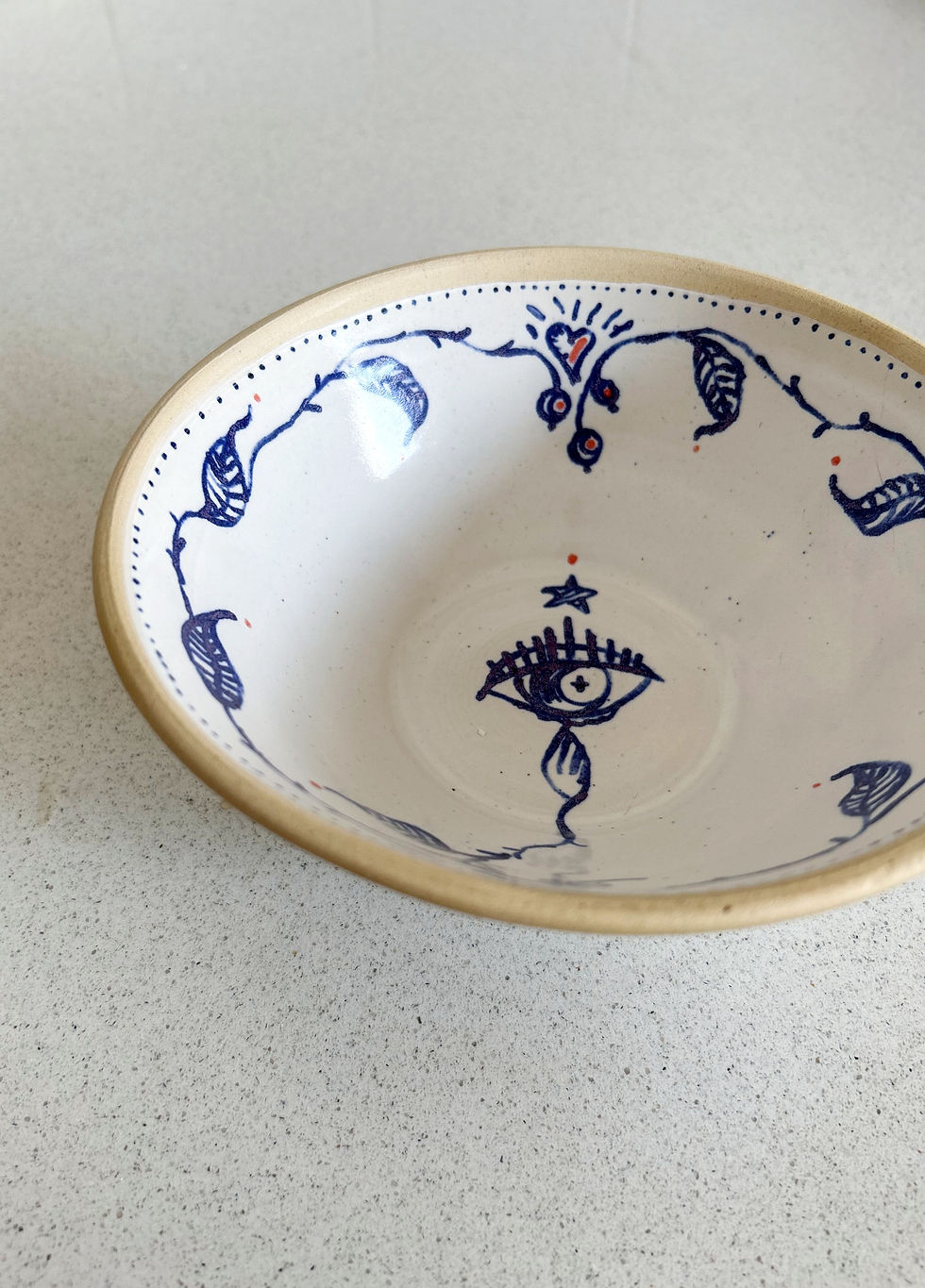 Thumbnail: Blue & White Evil eye bowl