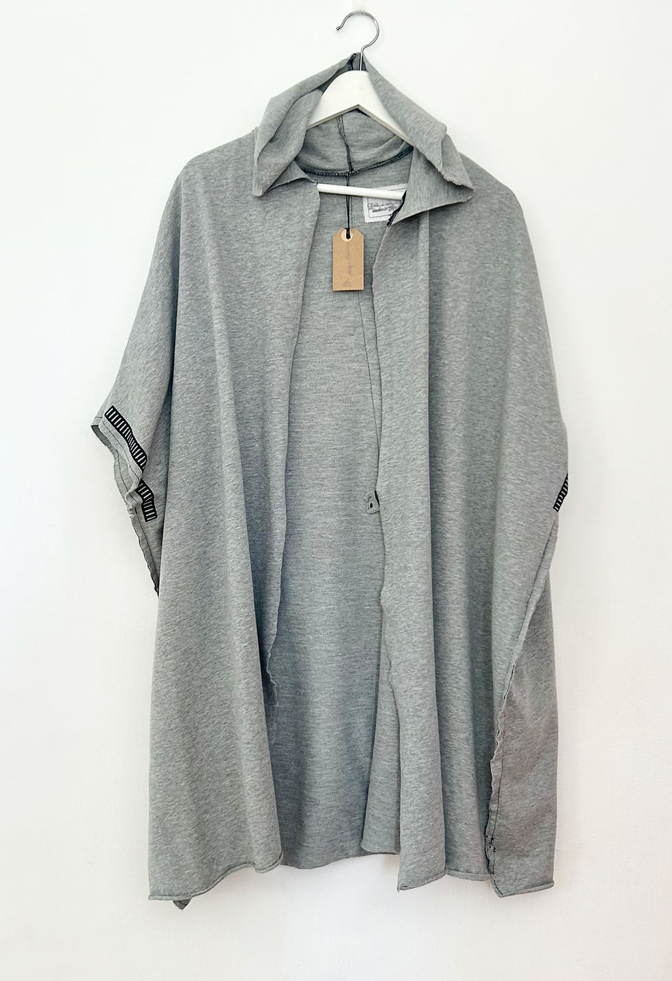 Thumbnail: Grey Sleeveless open hoodie
