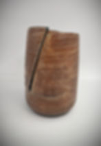 Handmade Ceramic Textured Vase by A|E Pottery