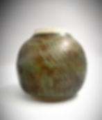 Handmade Ceramic Earthy Round Vase by A|E Pottery