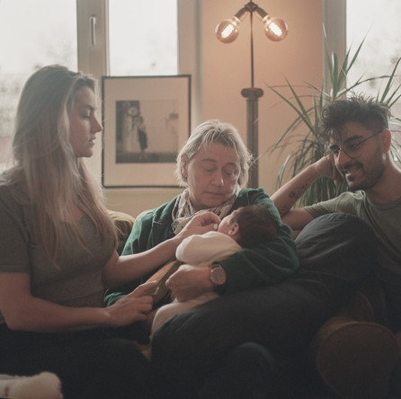 Analog photo newborn session