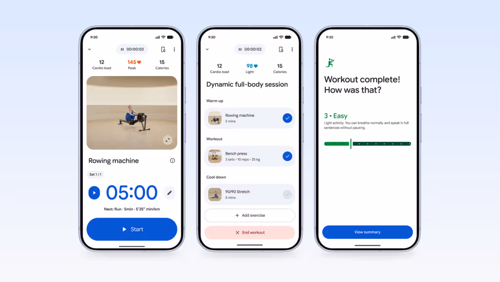 Fitbit app as Google Health