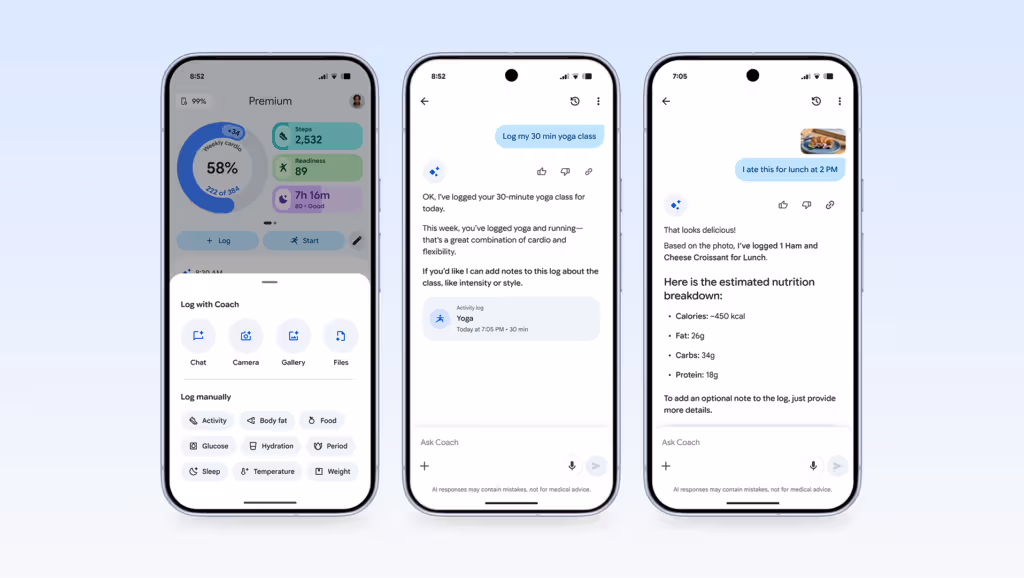 Fitbit app as Google Health