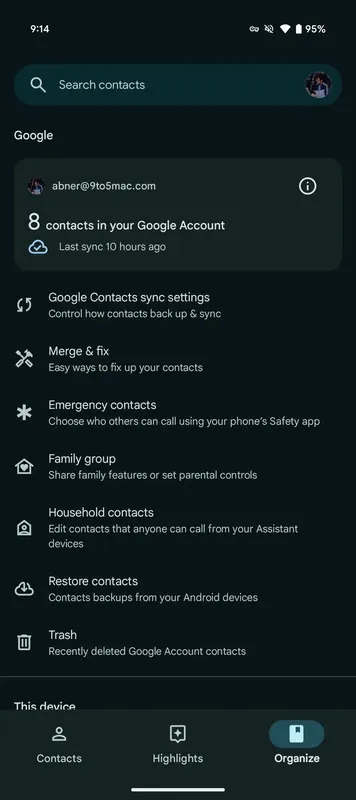 Google Contacts 