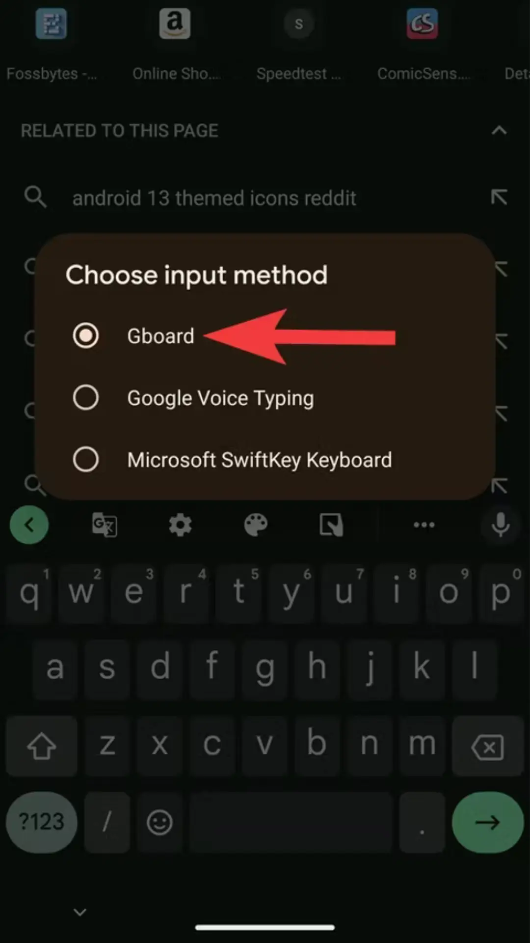 Keyboard Switching