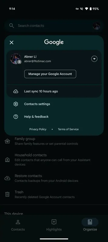 Google Contacts 