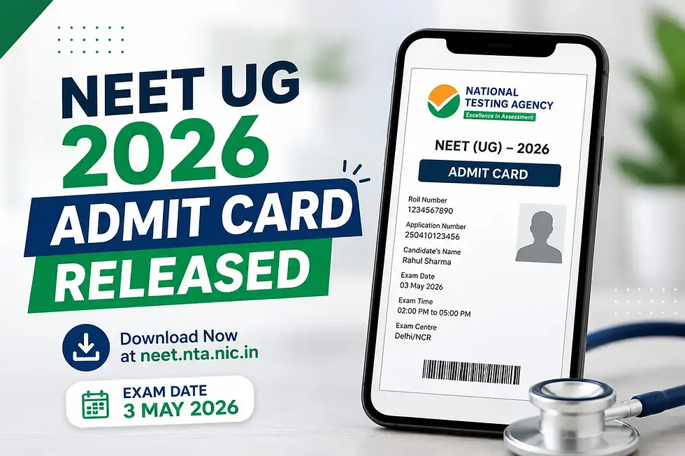 NEET UG 2026 Admit Card