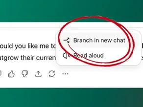 OpenAI conversation branching