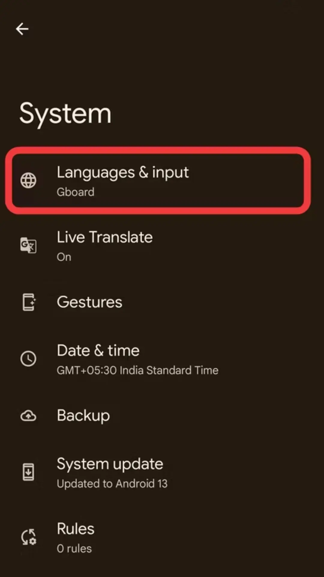 change the keyboard on Android