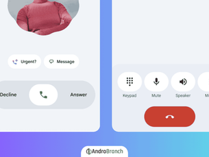 Google Dialer App ui