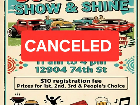 Balwin Community 50s & 60s Show & Shine Cancellation Notice