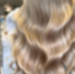 creamy blonde hair