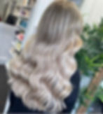 icy blonde hair