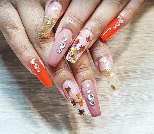 Polygel nail extensions