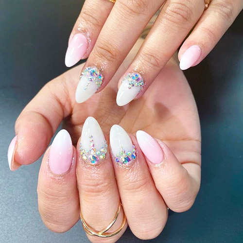 Short ombre nail art