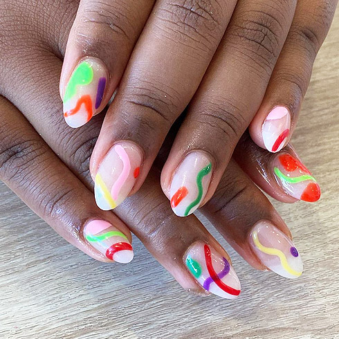 Funky summer nails