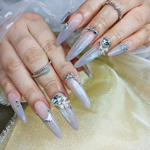 Classy ombre nail art