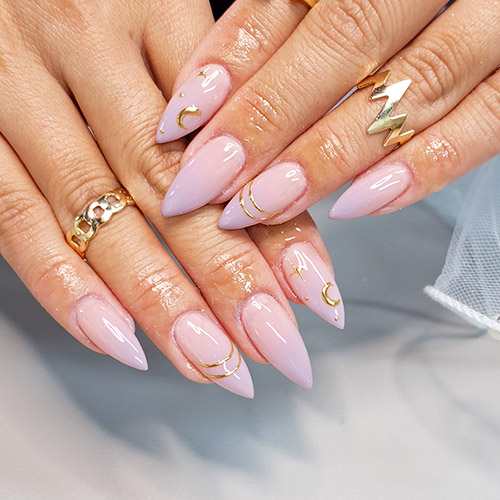 Subtle ombre nail art