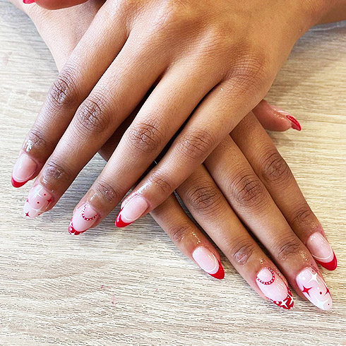 classic christmas nails