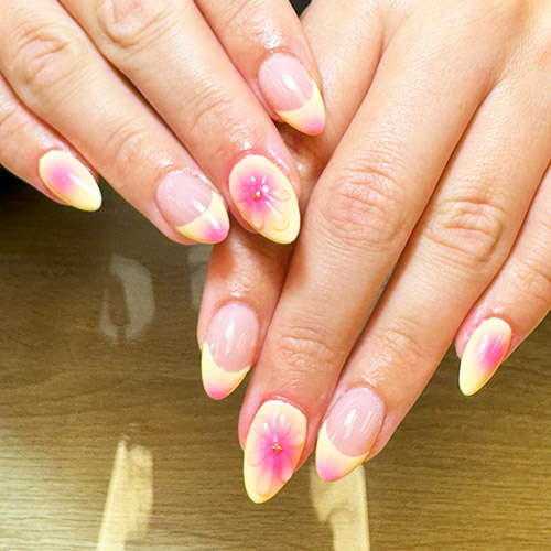 summer nail art manicure