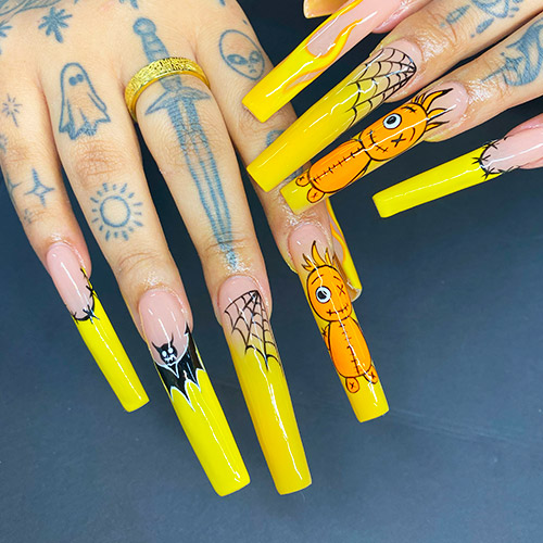 Extra long halloween nails