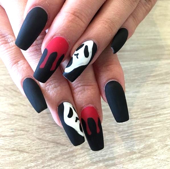 halloween nail art