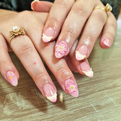 Short summer nail art