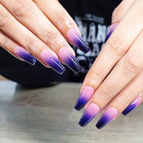 Purple ombre nails