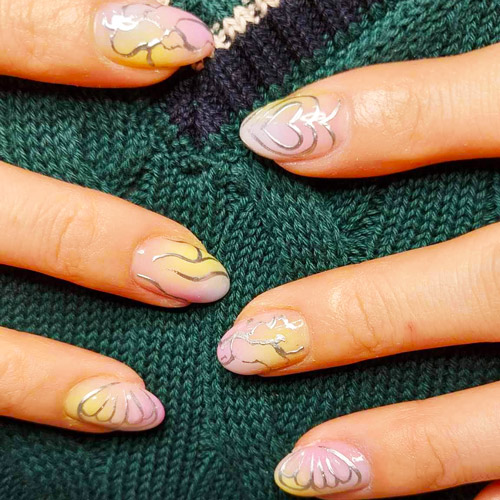 cute builder gel nails